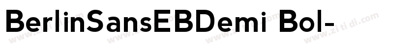 BerlinSansEBDemi Bol字体转换